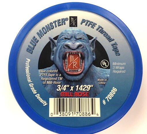 Blue Monster ¾” X 1429” PTFE Tape #70886