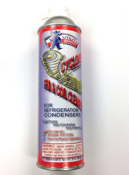 Utility Cyclone Fin & Coil & Cleaner #10-6010 20 oz. Aerosol Spray/Case Qty. 12