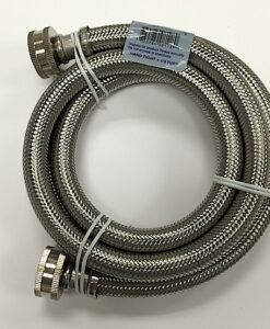 Braided Stainless Steel 4’ Washing Machine Hose Cat. No. 726H004