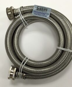 Braided Stainless Steel 5’ Washing Machine Hose Cat. No. 726H005