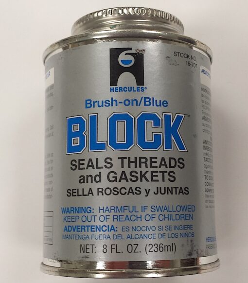 Hercules Brand Brush On Blue Block # 15-707 8oz. Cat. No. 656H009