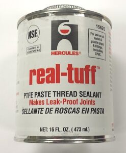 Hercules Brand REAL TUFF PTFE Paste Thread Sealant 16 oz. #15625/Cat. No. 656H011