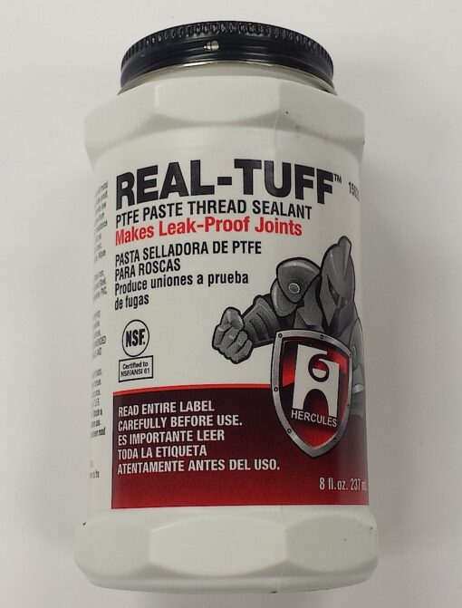 Hercules Brand REAL TUFF PTFE Paste Thread Sealant 8 oz. #15620/Cat. No. 656H010