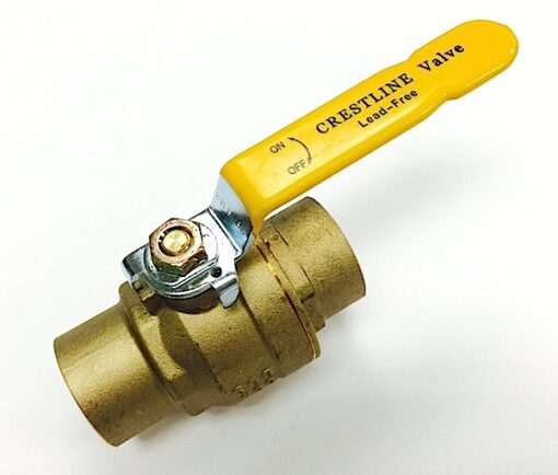 Crestline 1 1/2” C X C Full Port Lead Free Ball Valve