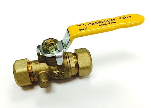 ½” Compression Standard Port Lead Free Ball Valve