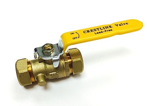 1” Compression Standard Port Lead Free Ball Valve