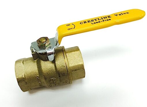 Crestline 1 1/4” IPS Full Port Lead Free Ball Valve