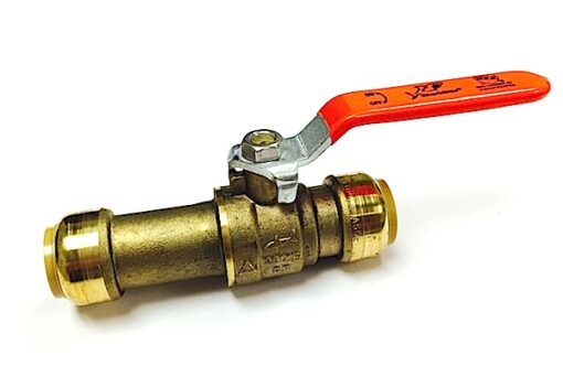 Cash Acme Sharkbite #24736LF 3/4” Push-Fit Slip Ball Valve