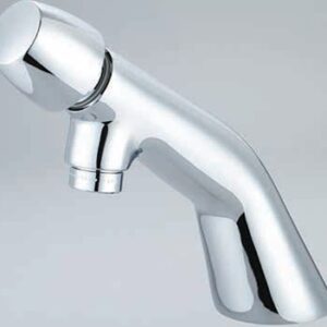 Central Brass 0356-AN2H Single Handle Hot Button Slow-Close Basin Faucet