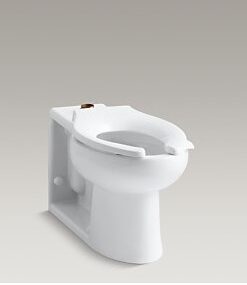 Kohler Anglesey K-4386-0 Floor-Mounted Wall Outlet 1.6 gpf Flushometer Valve Bowl Cat. No. 9KO4386