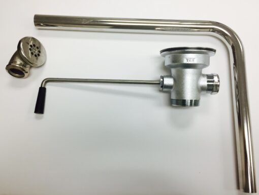 T&S Brass B-3952-01 Twist Lever Kitchen Waste w/Overflow 3-1/2" X 2" Cat. No. 729F113