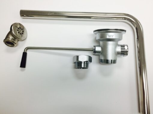 T&S Brass B-3950-01 Twist Lever Kitchen Waste w/Overflow 3-1/2" X 2" Cat. No. 729F111