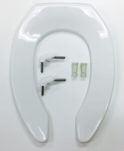 Bemis 2155CT-000 White Anti-Microbial Toilet Seat, Cat. No. 856P009