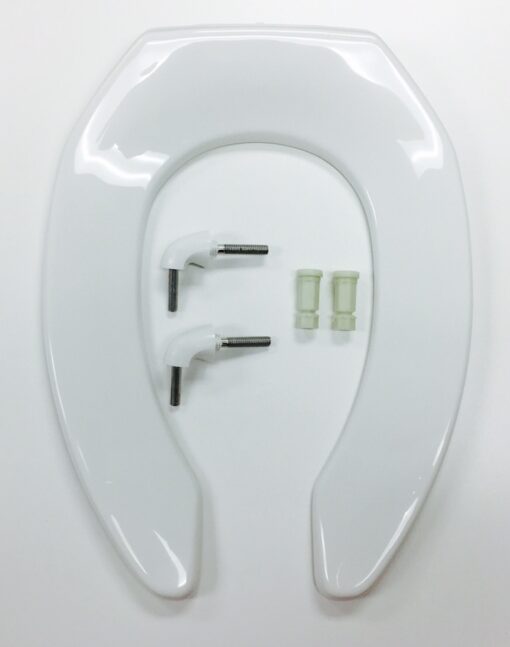 Bemis 2155CT-000 White Anti-Microbial Toilet Seat, Cat. No. 856P009