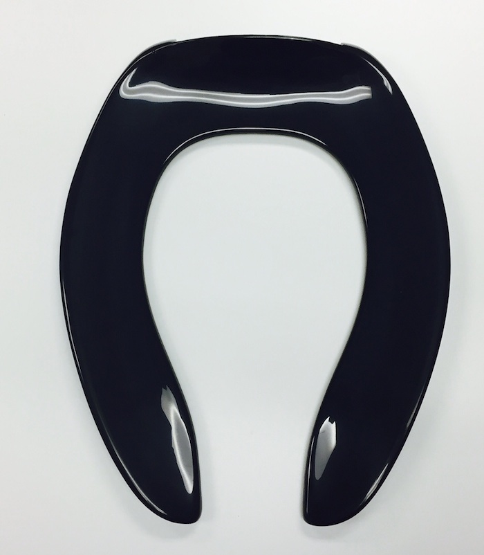 bemis black elongated toilet seat
