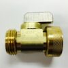 Brass 'PiggyBack' Garden Hose Shutoff Valve Cat. No. 765B025