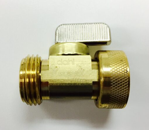 Brass 'PiggyBack' Garden Hose Shutoff Valve Cat. No. 765B025