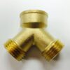 Brass 2 Way Garden Hose Splitter Cat. No. 765B020