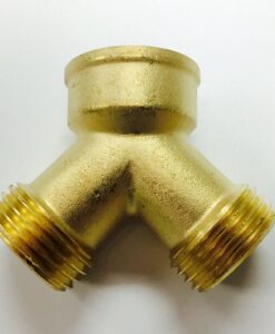 Brass 2 Way Garden Hose Splitter Cat. No. 765B020