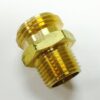 1/2" Male IPS X 3/4" Male Garden Hose Brass Adapter Cat. No. 765B001